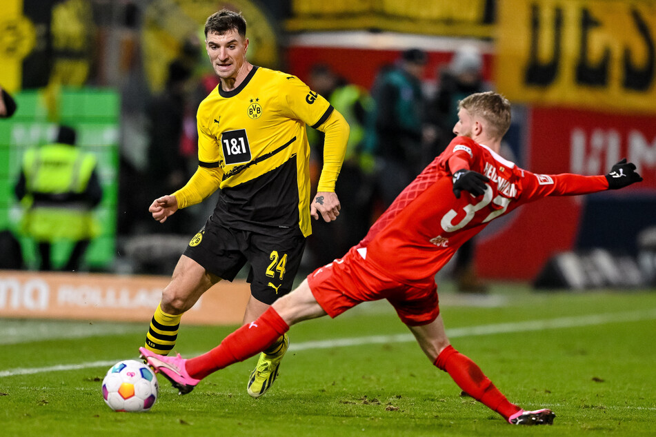 Gegen den 1. FC Heidenheim bestritt Thomas Meunier (l.) sein letztes Spiel für Borussia Dortmund.