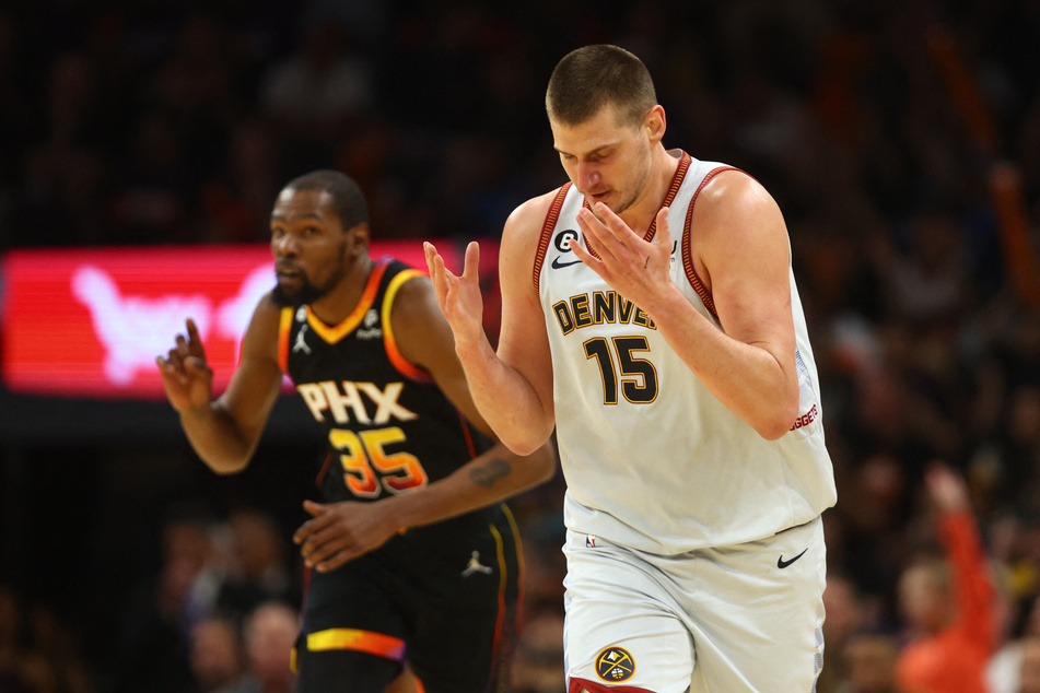 Nuggets center Nikola Jokić's 28 points, 17 rebounds, and 17 assists weren't enough to stop the Suns from halving Denver's series lead.