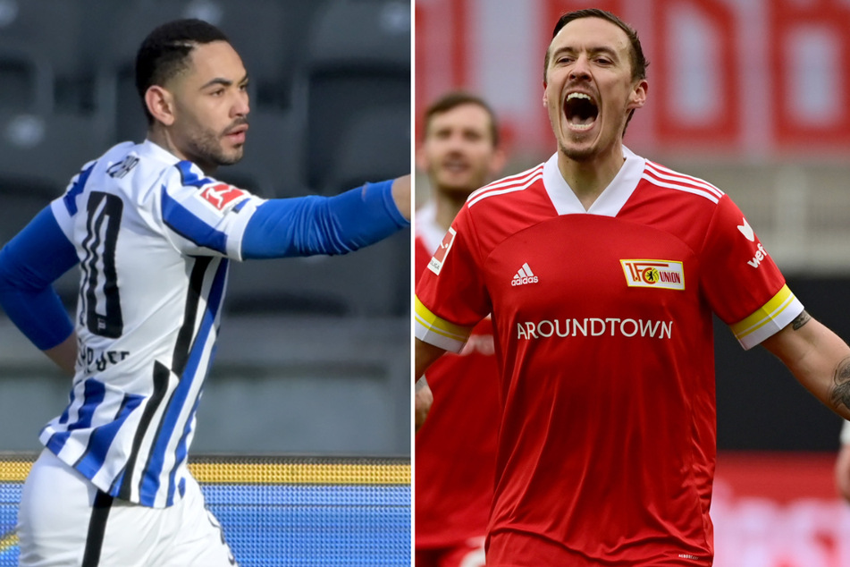 Matheus Cunha (l./21)) beendete gegen Leverkusen seine Torflaute. Unions Max Kruse (32) kommt nach seiner Verletzung immer besser in Fahrt.