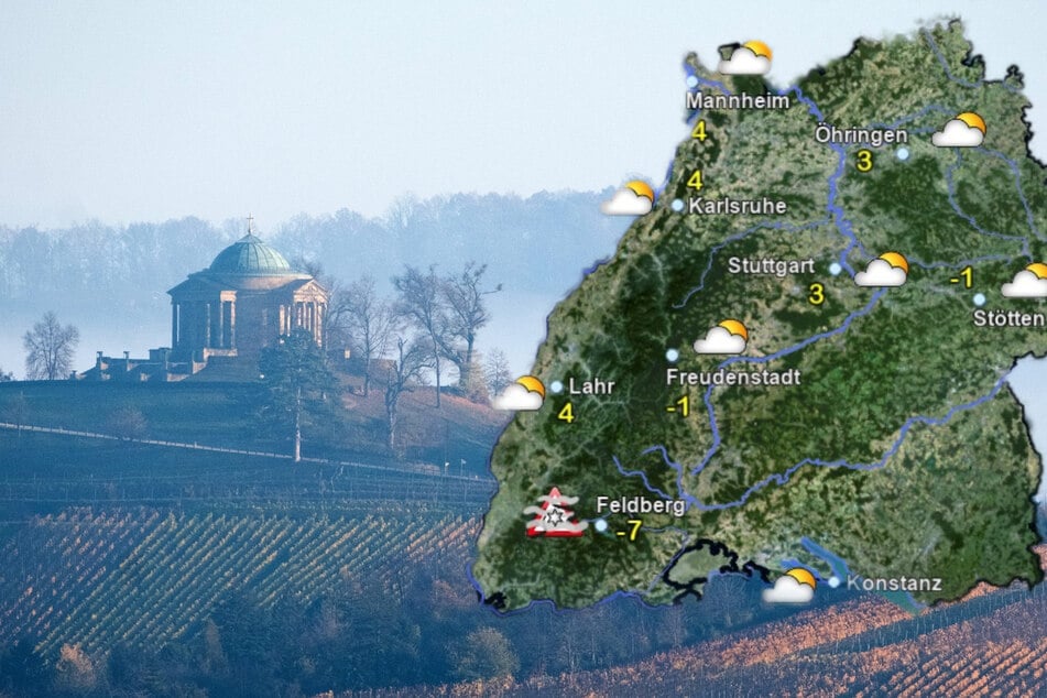 Am Wochenende wird es teilweise sonnig in Baden-Württemberg. (Fotomontage)