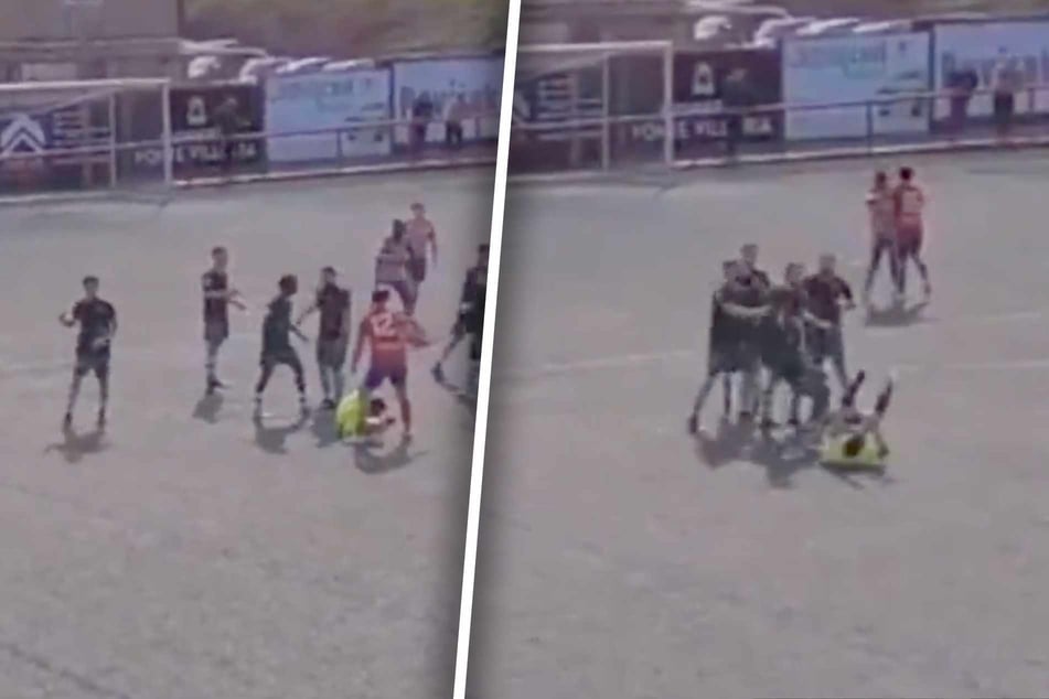 In Spanien wurde am Sonntagmorgen ein Schiedsrichter auf dem Feld attackiert.