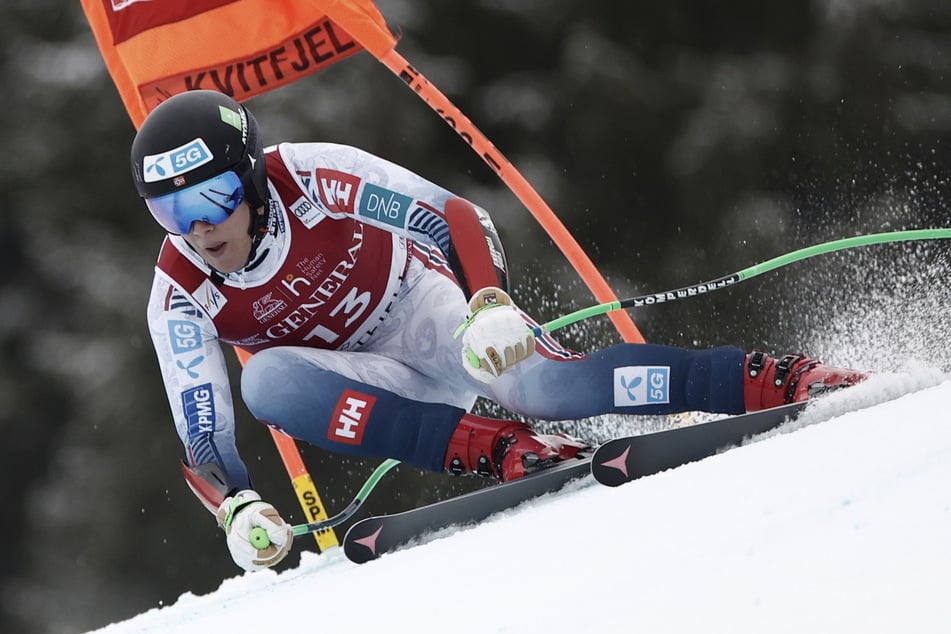 Den norwegischen Skirennfahrer Fredrik Möller (25) hat es im Training schwer erwischt. (Archivbild)