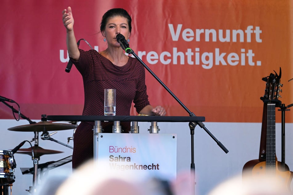 Am Mittwoch war Sahra Wagenknecht auf Wahlkampftour in Potsdam.