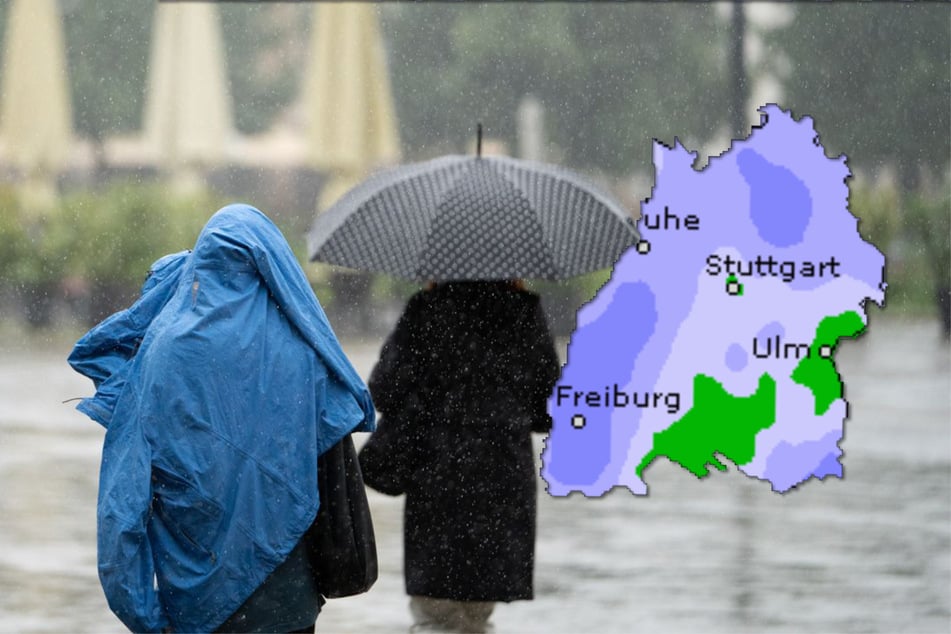 Regenjacke oder Schirm gehören im Südwesten weiterhin ins Gepäck.