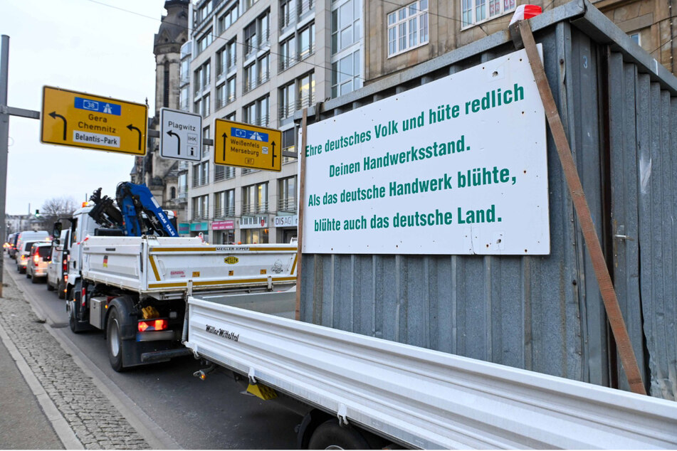 Handwerker solidarisieren sich in Leipzig mit den Bauern...