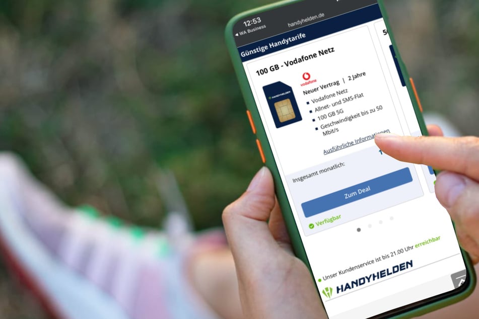 Bestpreis: 100 GB Vodafone Allnet-Flat gibt's hier für nur 11,99 Euro im Monat