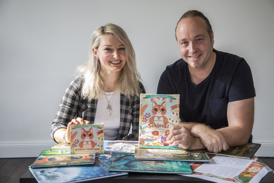 Marianna Korsh (35) und Sebastian Lohse (44) verlegen in Dresden jährlich etwa sieben kunstvoll illustrierte Märchenbücher - für Groß und Klein!