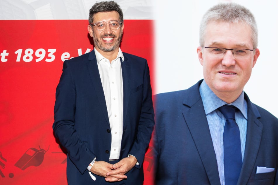 Claus Vogt (51, l.) und Pierre-Enric Steiger (49) duellieren sich um das Präsidentschaftsamt beim VfB Stuttgart.