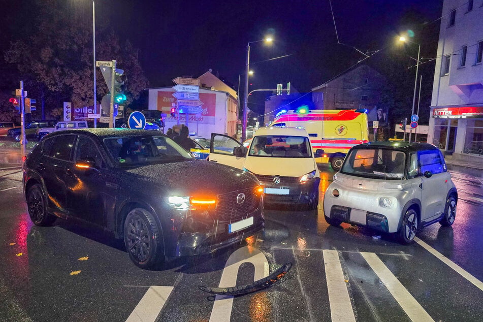In Plauen gab es am Mittwochabend einen Unfall mit einem Microcar.