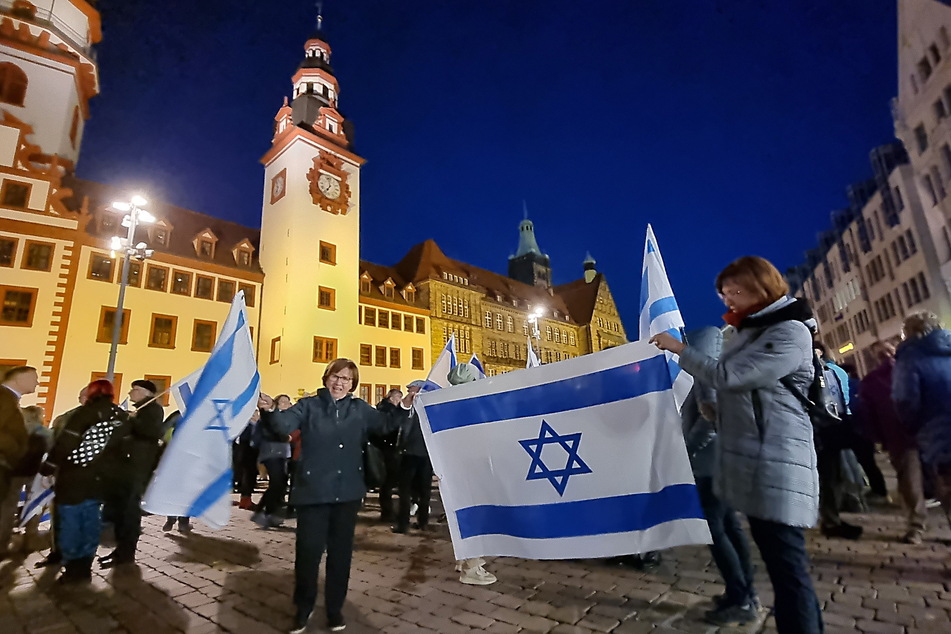 Auch in Chemnitz ist die Solidarität für Israel groß.