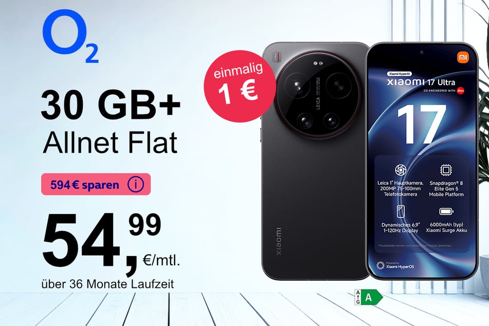 Das Xiaomi 17 Ultra (512 GB) jetzt schon für nur 1 Euro bei o2.