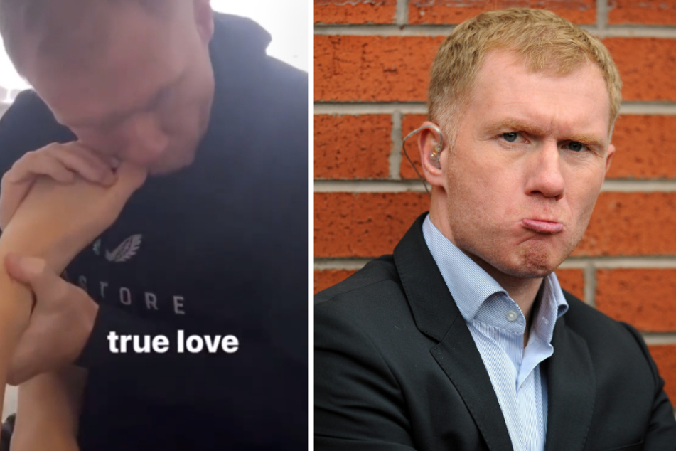 Der frühere Manchester-United-Spieler Paul Scholes (46) erregte mit einem heiklen Video Aufmerksamkeit im Internet.
