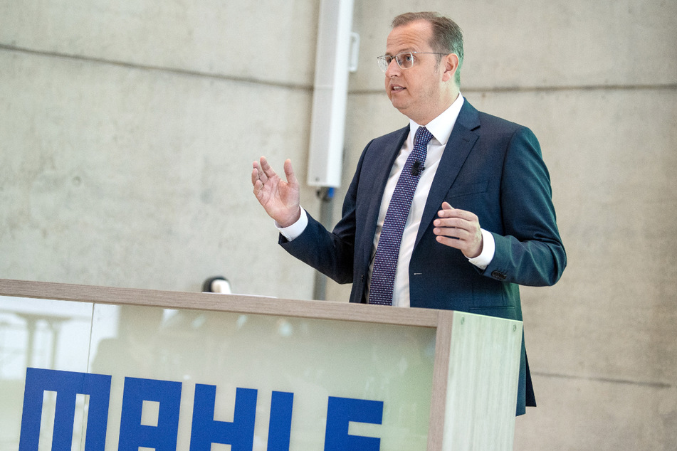 Stuttgart im Mai 2019: Jörg Stratmann (51) auf der Bilanz-Pressekonferenz des Autozulieferers Mahle.