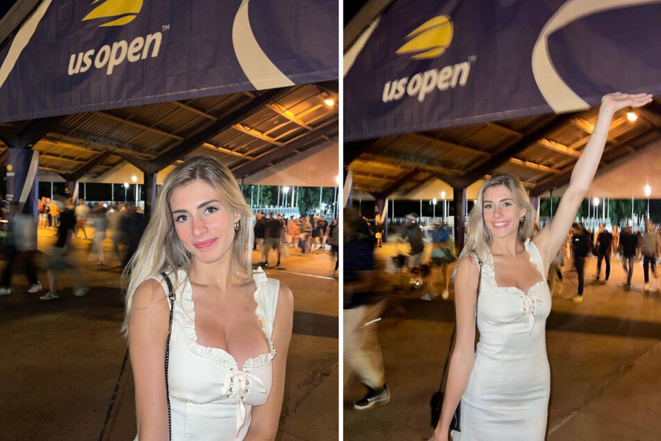 Megan "Beer Girl" Lucky is back at the US Open!