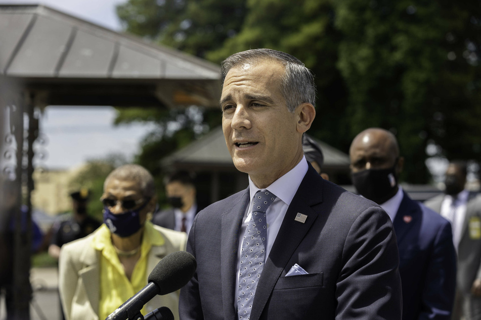 Mayor Eric Garcetti signed the vaccine ordinance on Wednesday.