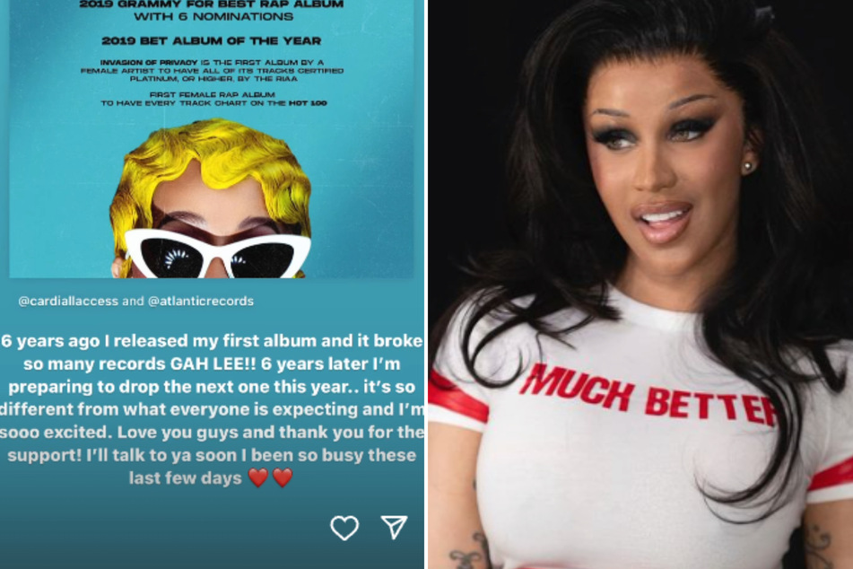 Cardi B celebrated the sixth anniversary of Invasion of Privacy by teasing her next album.
