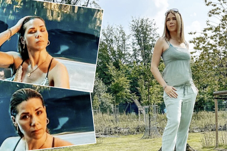 Tanja Szewczenko räkelt sich im Pool: Fans sind von den Bildern begeistert