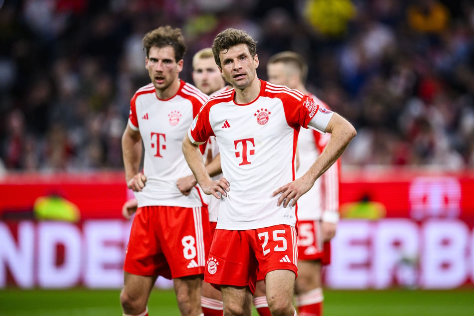 Leon Goretzka (29) und Thomas Müller (35, v.) sind mit ihren Rollen beim FC Bayern aktuell nicht zufrieden.