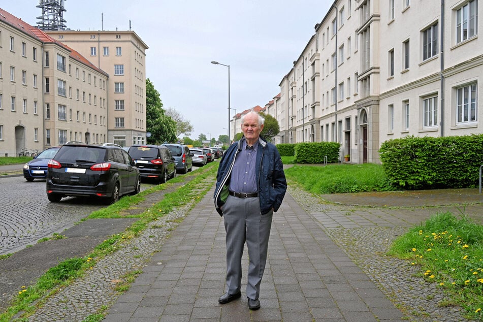 Horst Rinder (82) lebt schon seit seiner Kindheit im Dunckerviertel und hat "jeden Stein umgedreht".