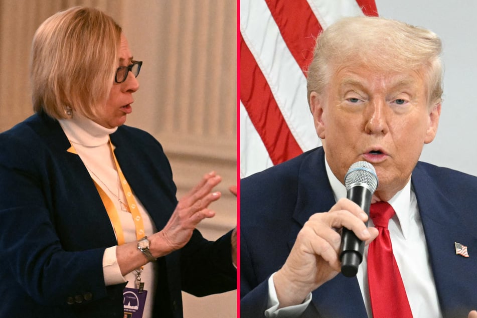 After President Donald Trump clashed with Maine Governor Janet Mills (l.) over the rights of transgender athletes, the University of Maine had part of its federal funding suspended.