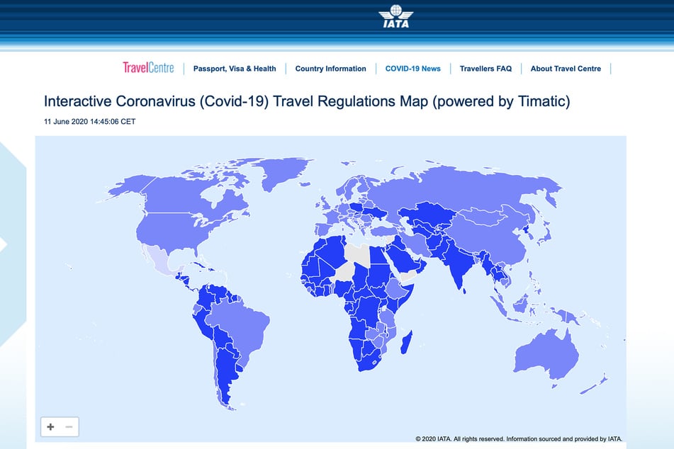 Diese Karte erklärt nun Einreisebestimmungen der meisten Länder in der Welt. Daten zu den wenigen graufarbenen Ländermarkierungen sollen momentan noch geprüft und bald ergänzt werden.