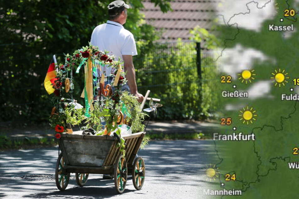 Am Donnerstag erwartet die Hessen bestes Wetter für Vatertags-Touren - natürlich unter Einhaltung der Abstands-Regeln (Archivbild).