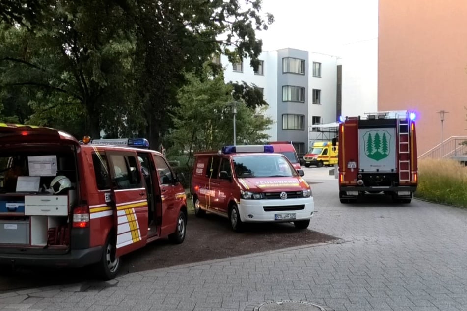 Großeinsatz im Erzgebirgsklinikum Stollberg - aber nur zur Übung.
