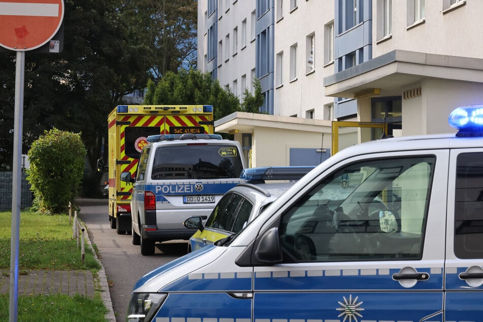 Im vergangenen September rückte die Polizei zu einem Wohnblock an der Chemnitzer Theaterstraße aus.