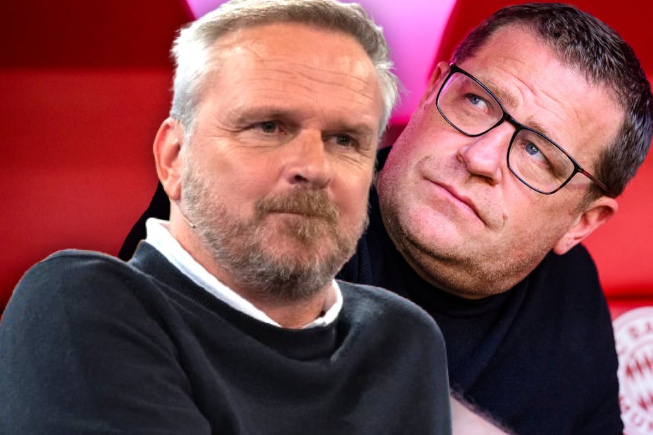 FCB-Sportvorstand Max Eberl (50, r.) hat den TV-Experten Didi Hamann (51) vor laufender Kamera ins Lächerliche gezogen.