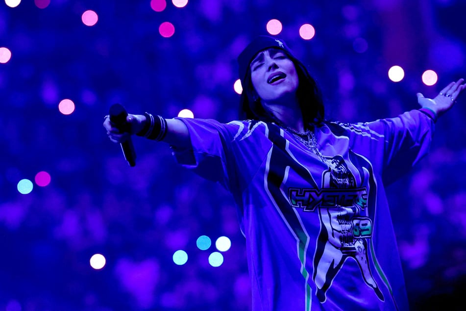 Billie Eilish reportedly revealed a tattoo that she'd never previously shown to the public.