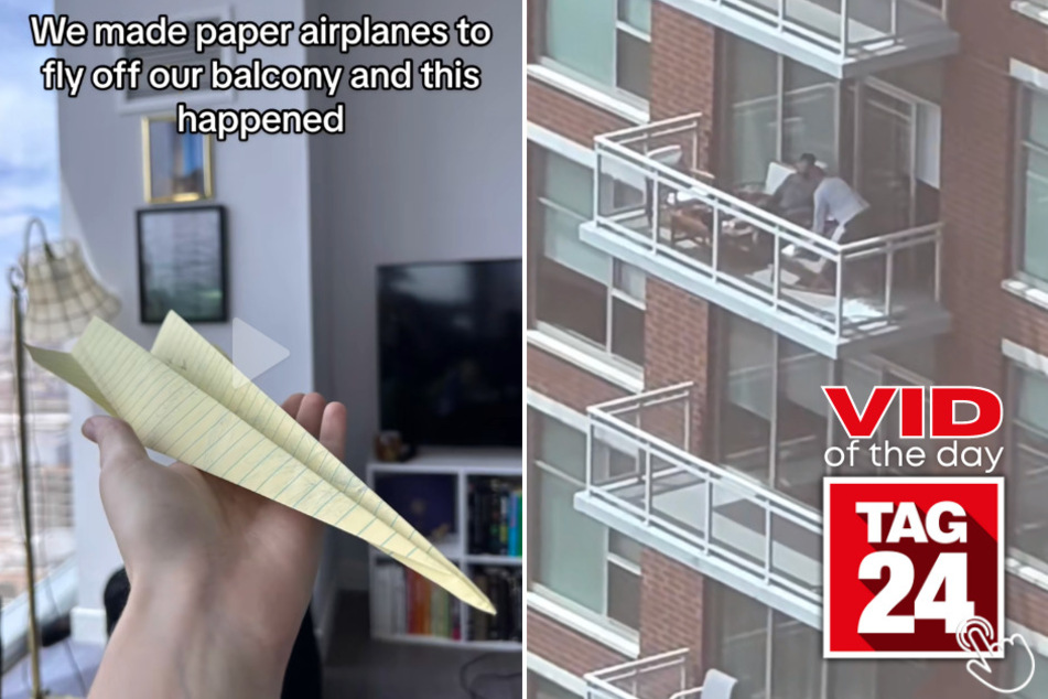 Today's Viral Video of the Day features an incredible paper plane that defies gravity on TikTok.