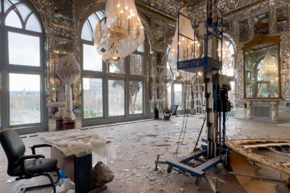 Der Golestanpalast in Teheran, ein Unesco-Weltkulturerbe, wurde ebenfalls beschädigt.