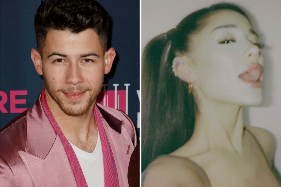 Ariana Grande (r.) will replace Nick Jonas as a judge on the 21st season of The Voice.