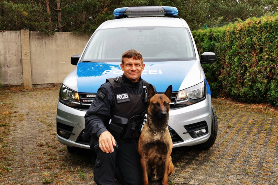Spürhund "Tye" hat den Tatverdächtigen erschnüffelt.