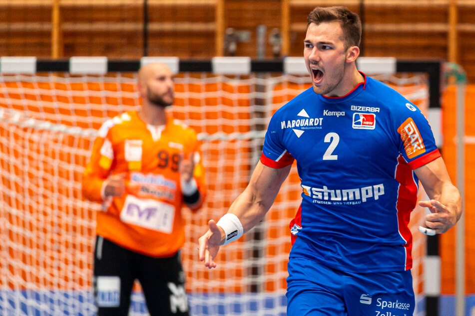 Die Dresdner Neuverpflichtung Rene Zobel, hier noch im Trikot des HBW Balingen-Weilstetten.