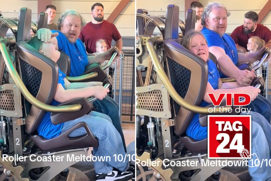 viral videos: Viral Video of the Day for March 27, 2026: Little girl is convinced she's gonna die on rollercoaster