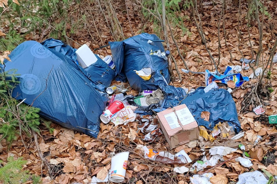 Zum Teil werden vollgestopfte Müllsäcke weggeschmissen.