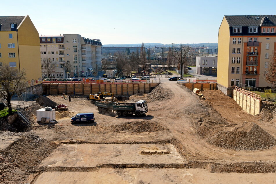 Die Bauarbeiten für das neue Quartier haben bereits begonnen.