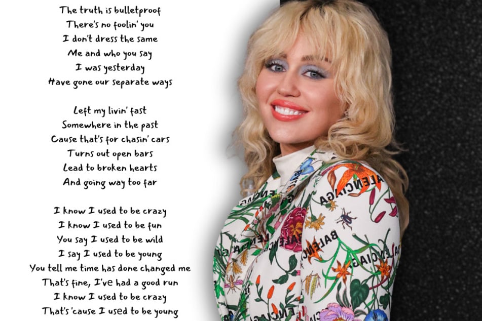 Miley Cyrus dropped the lyrics to her upcoming single, Used To Be Young, on Tuesday.