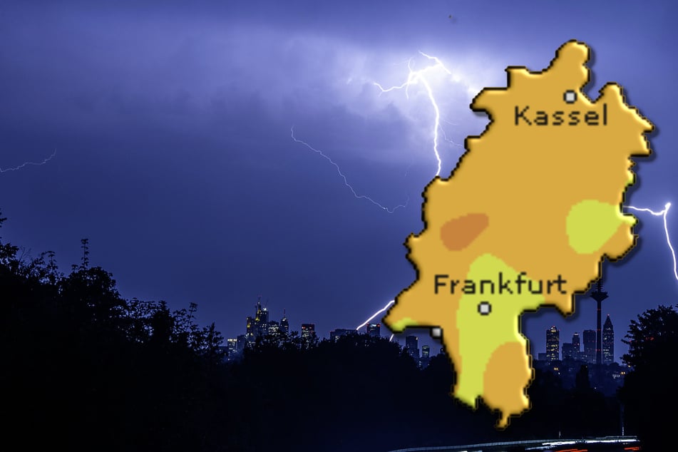 Im Laufe des Abends sollen die Gewitter dann von West nach Ost abklingen.
