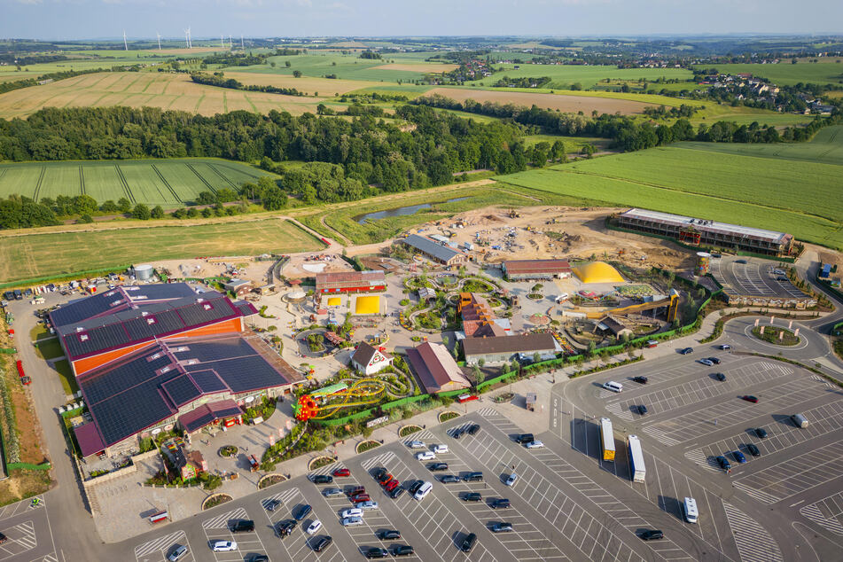 Das Gelände von Karls Erlebnisdorf in Döbeln ist insgesamt 17 Hektar groß, erst acht Hektar werden derzeit genutzt.
