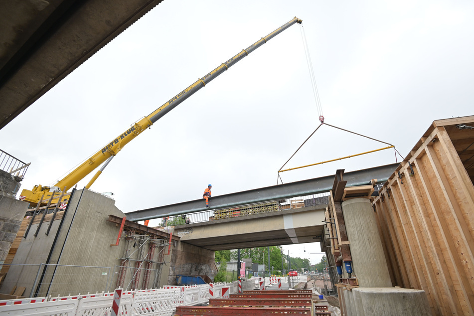 Baustellen Chemnitz: Neue Vollsperrungen: Arbeiten am Chemnitzer Bahnbogen gehen voran