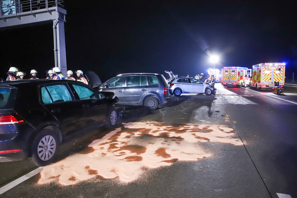 Die A7 war am Dienstag Richtung Norden voll gesperrt.