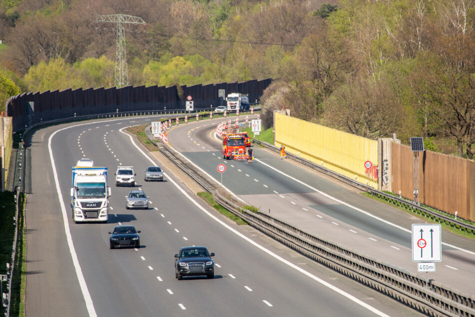 Die A72 musste am Mittwochnachmittag in Richtung Chemnitz komplett gesperrt werden. Der Grund: eine lange Ölspur.