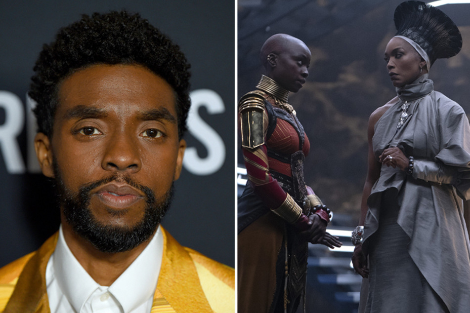 Black Panther: Wakanda Forever honors Chadwick Boseman (l) in a touching way.