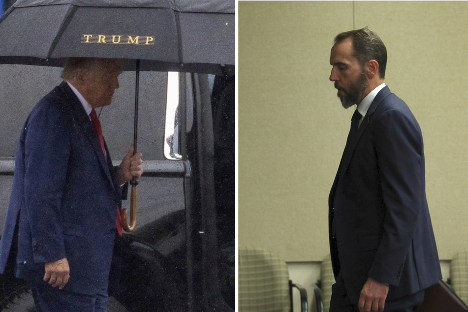 Donald Trump (l.) appeared in court on Thursday to plead not guilty to charges filed as part of special counsel Jack Smith's investigation.