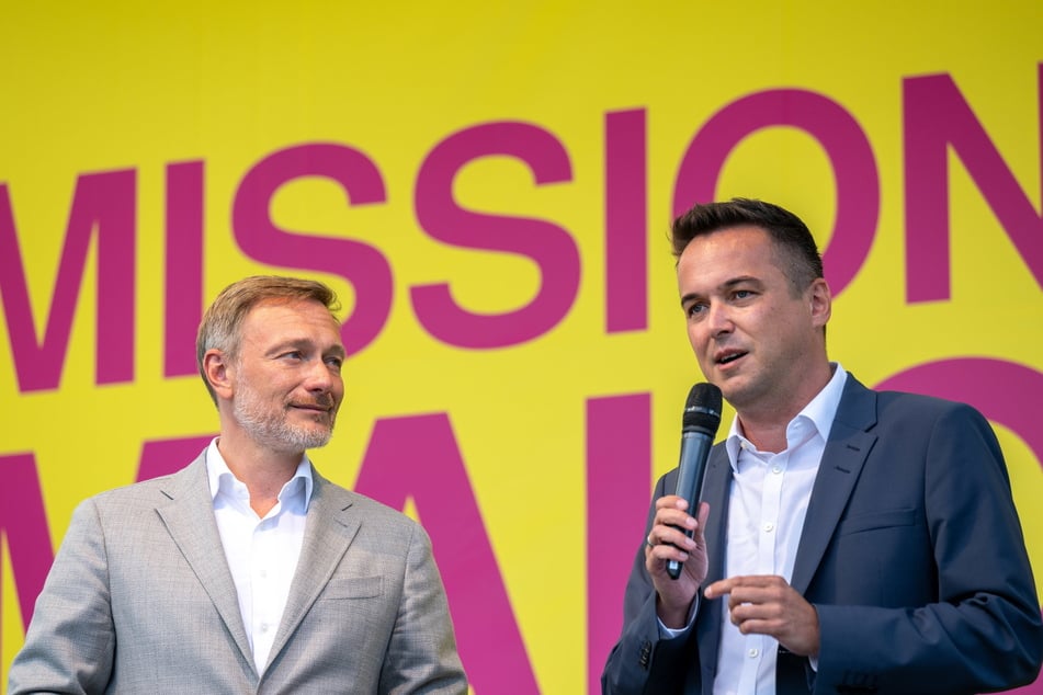 Noch im Wahlkampf trat er mit Christian Lindner (45, l.) auf - jetzt macht Robert Malorny (45) vorerst Schluss mit Politik.