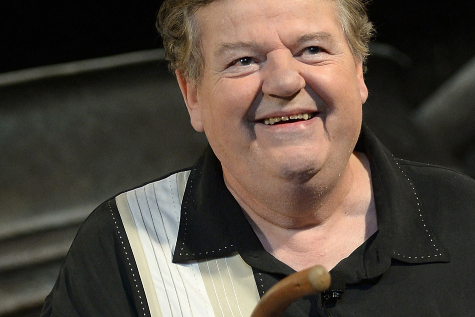 Robbie Coltrane pictured at the Wizarding World of Harry Potter at Universal Orlando Resort in 2014.