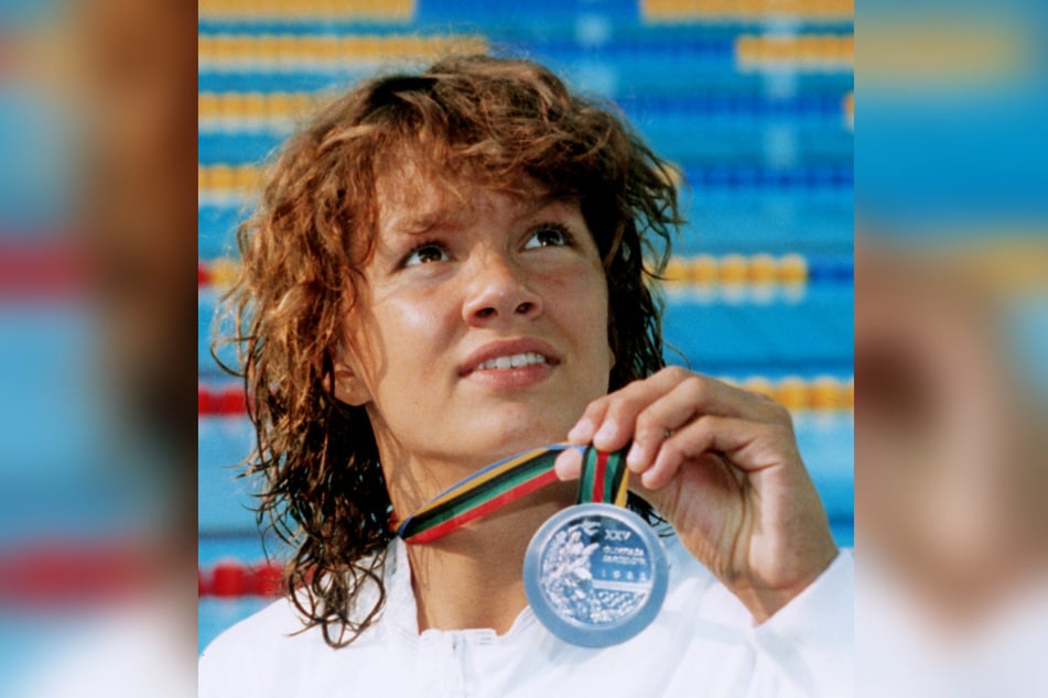 Als damals 14-Jährige holte van Almsick bei den Olympischen Spielen von Barcelona 1992 auf Anhieb zweimal Silber und zweimal Bronze.