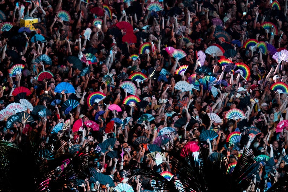 Local authorities deployed a massive security force for the concert on Saturday, including 5,000 officers, drones, and both surveillance and facial recognition cameras.